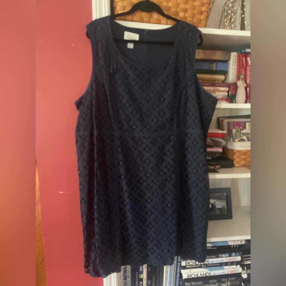 Navy blue lace dress